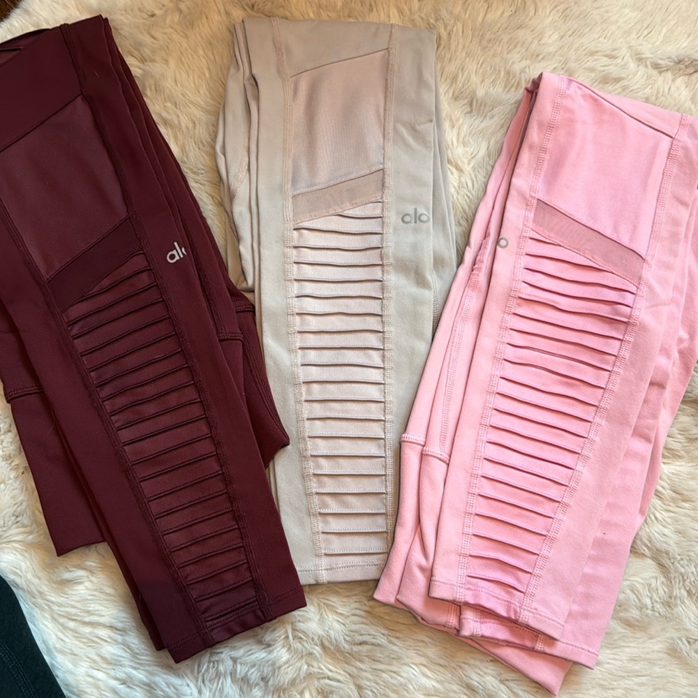 Alo 3 Pack High Waist Moto Legging